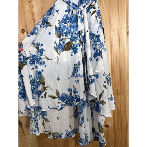 NWT Lulus French Countryside White Floral Print Hi-Low Dress Asymmetrical Sz XS - Picture 7 of 8